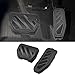 AuMoHall Anti-Slip Gas Brake Pedal Covers Kit for 2018-2024 Wrangler JL/JLU & 2020-2024 Gladiator JT, Aluminum Car Pedal Covers with Enhanced Grip, No Drilling Car Interior Replacement Accessories