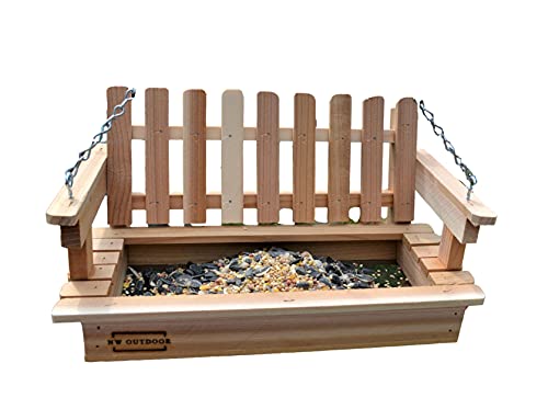 Cedar Porch Swing Bird Feeder Audubon Free US Shipping Unique Bird Feeder