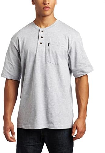 button Short Sleeve Henley Pocket 