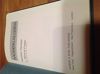 Hardcover Modern algebra Book