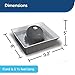PetSafe Drinkwell Ceramic Pet Water Fountain - Quiet Automatic 70oz Dispenser for Cats & Dogs with Filters - Dishwasher Safe Square Design