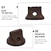 ifundom 2pcs Ebony Erhu Bridges Durable Replacement Accessories for Erhu Players Professional Design for Practice and Performance Gift
