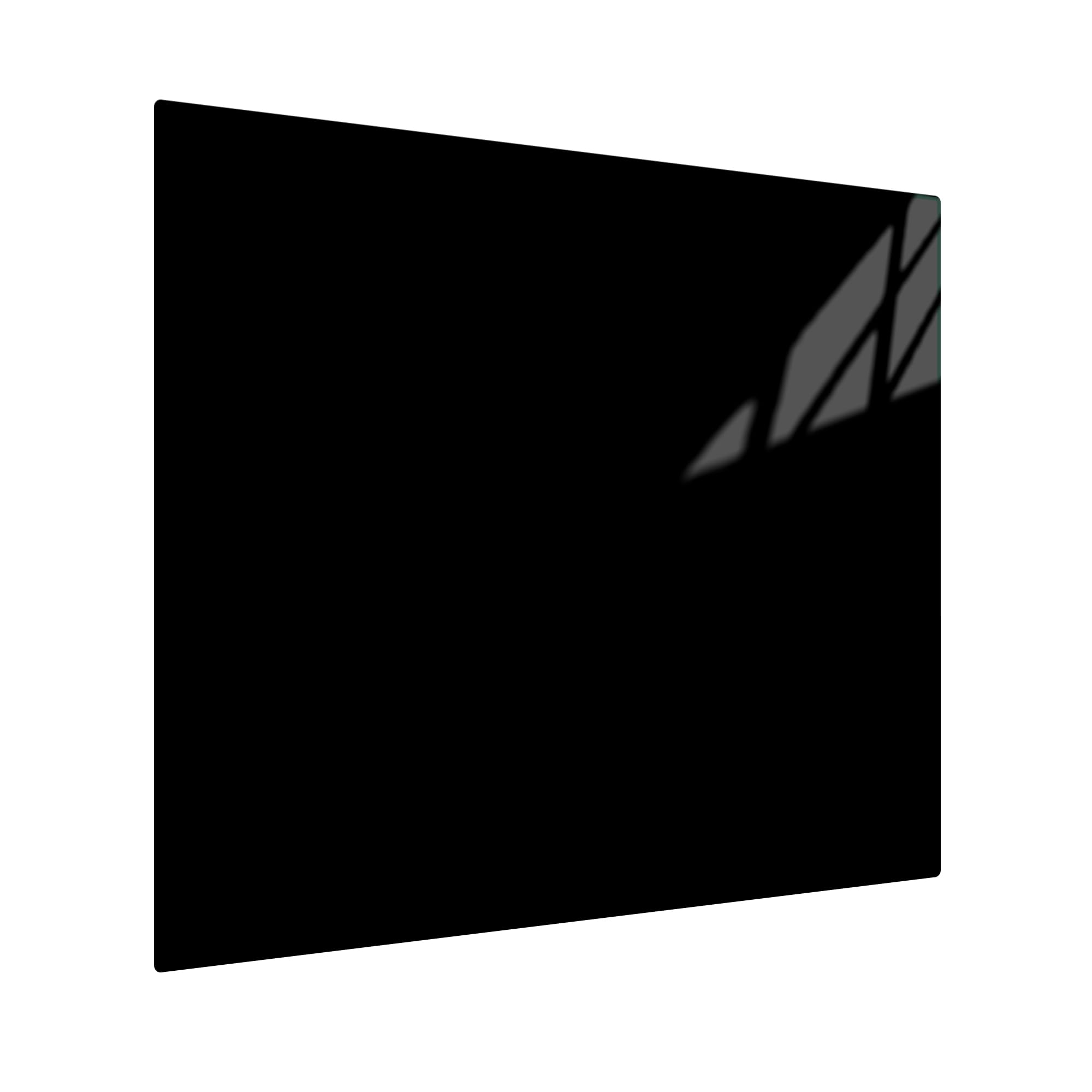 Herdabdeckung Glas Schwarz 1 Teilig 60x52 – Gehärtetes Glas Schneidebrett & Ceranfeld Abdeckplatte – Hochglanz & Blickdicht – Schutz für Induktion, Ceran