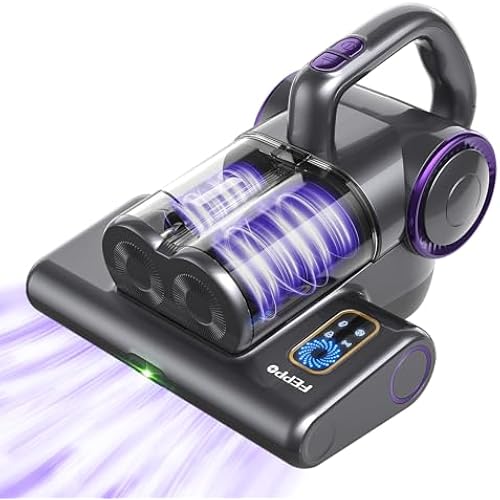 FEPPO Mattress Vacuum Cleaner, 16Kpa Bed Vacuum with 253.7nm UV-C Light