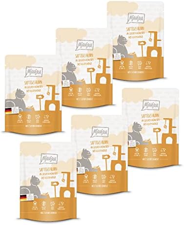 MjAMjAM - premium wet food for cats - pure meat enjoyment - delicious kangaroo, pack of 6 (6 x 400 g), grain-free with extra meat