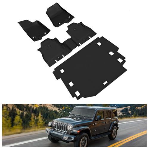 Image of Kiwi Master Floor Mats & Cargo Mat for 2018-2026 Jeep Wrangler JL 4-Door