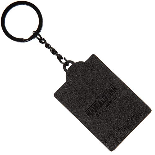 The Mandalorian Baby Yoda Star Wars Black Metal Keychain #TOP1