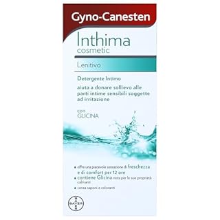 Gyno-Canesten Inthima Cosmetic Lenitivo per Igiene Intima, Detergente 12 Ore di Comfort e Freschezza, Donna e Uomo con Glicina 200 ml