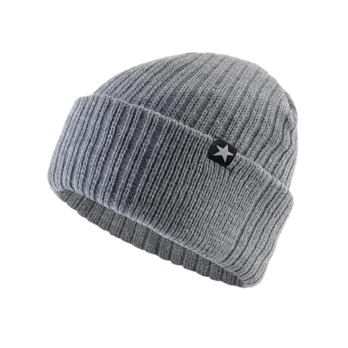 Bonnet tricoté pour hommes anti-froid double épaisseur pour l'extérieur