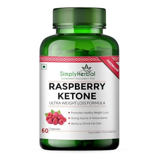 Simply Herbal Raspberry Ketones Green Tea Extract Weight Loss Supplement 800mg 60 Capsules(Pack of 1)