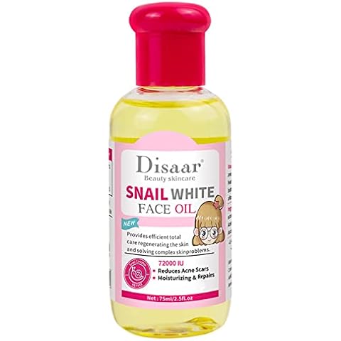 DISAAR Beauty Snail Face Body Oil Reduces Acne Scars Moisturizing Dry Facial Skin Care Repairs 75ml/2.5fl.oz Cover