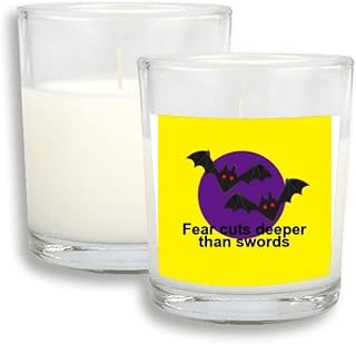Film Dialogue Fear s Wound White Candles Glass Scented Incense Wax