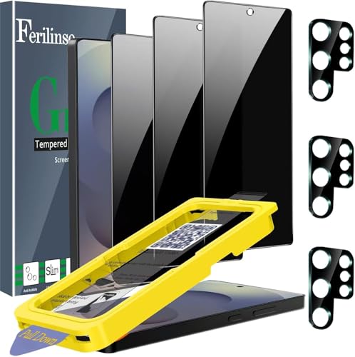 Image of Ferilinso 3 Pack Privacy Screen Protector for Samsung Galaxy S25 Ultra