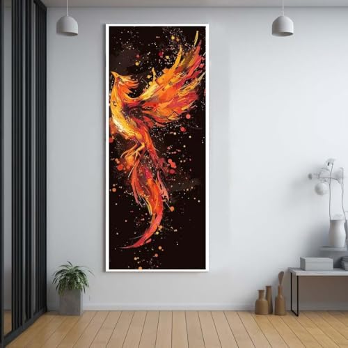 Diamond Painting Animaux 80x220cm Grand Format avec Strass Carrés Le Phénix