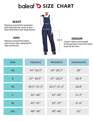 Baleaf Women's Insulated Waterproof Ski Bib Overalls Snow Windproof Snowboarding Pant Grey Size Xl #TOP5