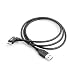 Produktbild SYSTEM-S USB 3.1 Type C Male Kabel Winkelstecker 90° gewinkelt zu USB 3.0 Type A 100 cm