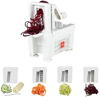World Cuisine 4-Blade 5-Cut Spiralizer Pro