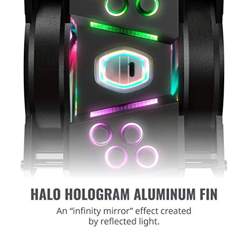 Cooler Master MasterAir MA410M Refroidisseur de processeur pour : LGA1150 LGA1151 LGA1155 LGA1156 LGA1366 LGA2011 LGA2011 3 LGA2066 AM2 AM2+ AM3 AM3+ AM4 FM1 FM2 FM2+ ... - vue 3