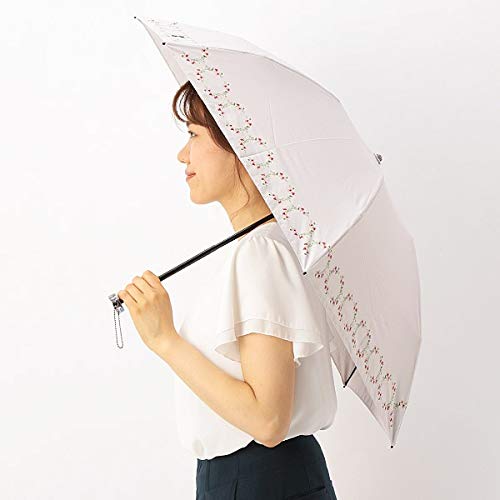 アナスイ（オーロラ）（ANNA SUI） 晴雨兼用傘/軽量折りたたみ/遮光/UV加工　グレイッシュピンク