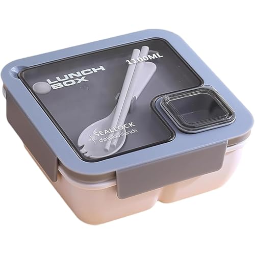 ٓ j ٓ i 850ml/1100ml ֓ Lunch box ٓ ƃXv[t `{bNX W HΉ `Rh~ Ⓚ\ y eʂׂƂ jq q w ƒp p (1100ml,zC