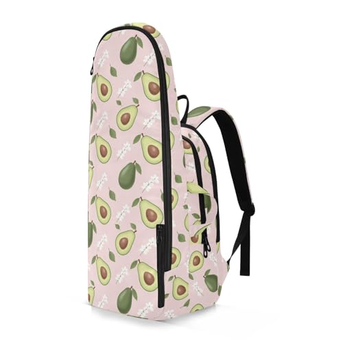 Emelivor Avocado Flower Pattern Tennis Bags for Women Men Tennis
