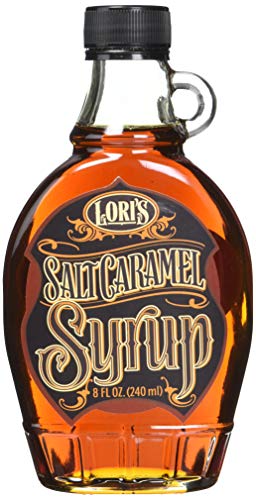 The French Connection LLC Lori's Salt Caramel Syrup | Mouthwatering Vanilla Maple Syrup Made With 4 Ingredients | Fantastic Gourmet Pancake Syrup, Coffee Syrup, Sugar Replacement Sweetener (8 oz)