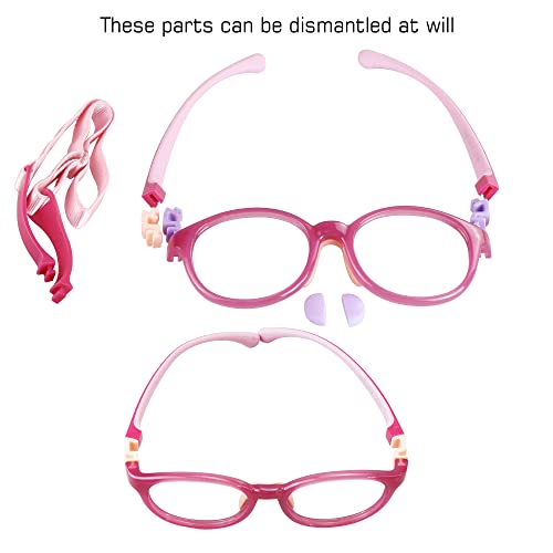 Image of VisionGlobal Blue Light Blocking Glasses for kids, Anti Eyestrain and Blurry, Computer Glasses, Anti Glare
