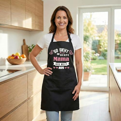 Geschenke für Mama Frauen, Muttertagsgeschenk, Geburtstagsgeschenk, Beste Mutter Geschenk Geburtstag, Frauentagsgeschenke Klein, Muttertag Geschenk Ideen Frau,Kochschürze Für Grill 、Kochen、BBQ