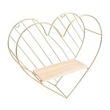 Étagère murale en forme de cœur - son design en forme de cœur en fait un élément de décoration murale idéal. cette étagère peut également être offerte en cadeau de pendaison de crémaillère. étagère suspendue en fer en forme de cœur