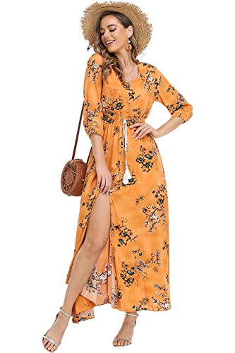 Image of Casual Summer Dresses for Women 2026 Maxi Dress Flowy Bohemian Beach Party
