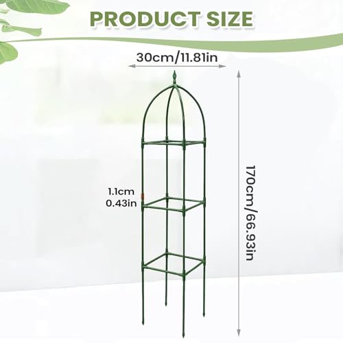 Tutor para plantas trepadoras exterior y estructura vertical de metal para jardin y terraza 7