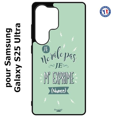 FunKaz Coque pour Samsung Galaxy S25 Ultra - ProseCafé© Humour : Je ne râle Pas Je m'exprime - Coque Noire TPU – vue 2