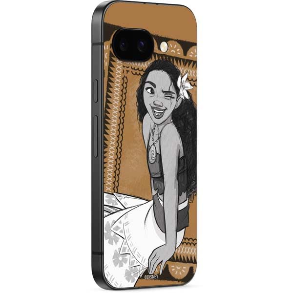 Skinit Decal Phone Skin Compatible with Google Pixel 9a - Officially Licensed Disney Princess Moana Winking Art Design