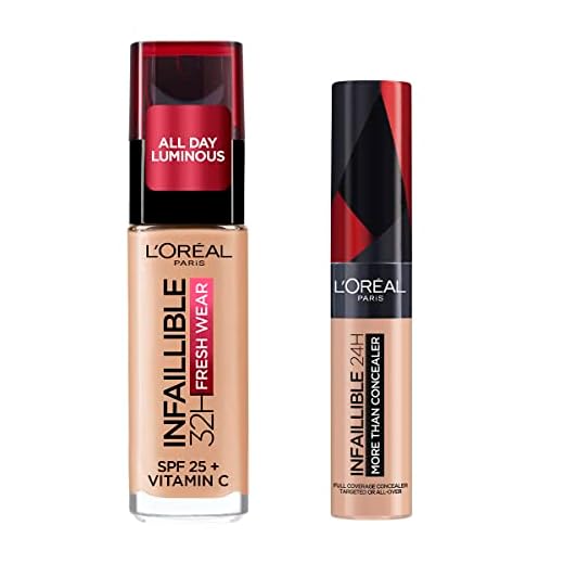 L'Oréal Paris Kit base de maquillaje Infalible 125 + corrector 324