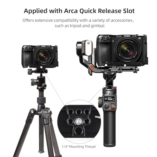 Image of Andoer Camera Stabilizer Cage for Sony A6700, Aluminum Alloy, Black, Camera-Accessories, CAMERA SUPPORT, Handheld /Tripod Mount