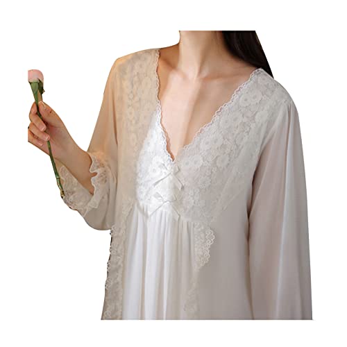 KEHUAN Damen-Strandkleid mit Schnürung, hohe Taille, mittellang, Netzstoff, weibliches Kleid, Cover-Ups, Weiß-XL Cover