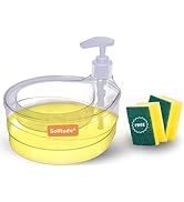 Solitude Double Layer Soap Dispenser with 2 Sponges for Bathroom Accessories Dishwasher Liquid Ho...