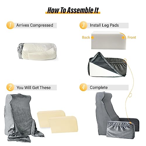 Vekkia Large Lightweight Bed Reading Pillow, Back Support Pillow For Sitting Up In Bed, New Rest Chair Pillow For Relaxing, Reading, Or Watching Tv-24In #TOP6