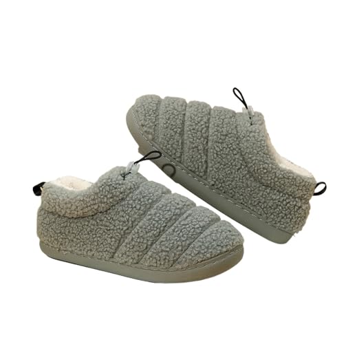 Chaussons d'hiver en coton épais : confort thermique et boutons ajustables