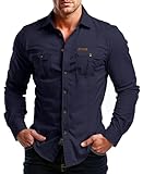 【Style Polyvalent】Cette chemise homme se porte facilement au quotidien. S'associe avec jeans, shorts ou sous un pull. Convient pour un style casual comme pour le bureau.