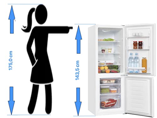 Exquisit-Frigorifico-Combi-KGC231-60-010E-Blanco-1435-x-49-cm-Clase-E