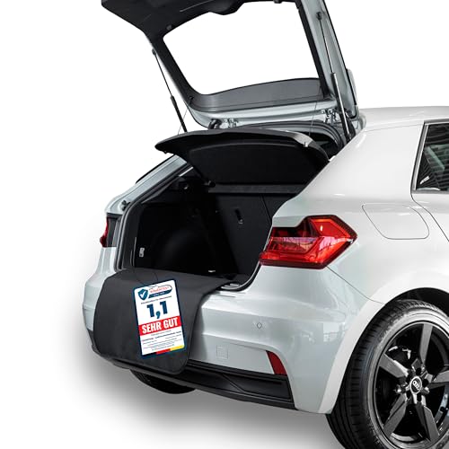 LIONSTRONG® Ladekantenschutz Kofferraum [GEPOLSTERT & WASSERDICHT] – Universelle Schutzmatte geeignet vom Kleinwagen bis zum SUV – Kofferraumschutz Auto Hund – Kratzfest und rutschfest