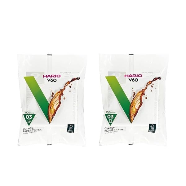 (未使用･未開封品)　HARIO(ハリオ)　V60用ペーパーフィルター 03W 100枚　VCF-03-100W　10個セット 0pbj0lf Amazon.co.jp: ハリオ 純正品 VCF-03-100W ペーパーフィルター