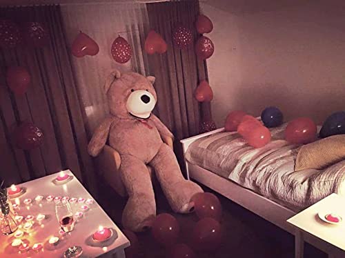 MKS XXL Teddybär mit Waschbarem Bezug | 200 cm Kuschelbär | Riesen Teddy mit strapazierfähigem Reißverschluss | Großer Teddybär mit plüschigem Polyester | Hypoallergenes Kuscheln mit XXL Kuscheltier