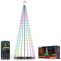 7.5-Feet Govee RGBIC Christmas Cone Tree Smart Lights w/ 370 LEDs