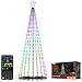Govee Christmas Cone Tree Lights, 2,28m 370 LEDs RGBIC-Lichterkette mit Intelligenter App-Steuerung, 82+ Szenenmodi, IP67-Wasserdichte Weihnachtsbaum Kegelform für Halloween und Weihnachten, Schwarz