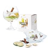 Seccoβ―Ginger Lime Infusion β Botanical Sachets for Gin & Tonic, Cocktail,β―Mocktail & Vodka Mixersβ―ββ―Alcohol Infusion for Allβ―Home Bartending Enthusiasts β Bar Gift - Box of 8 Packets