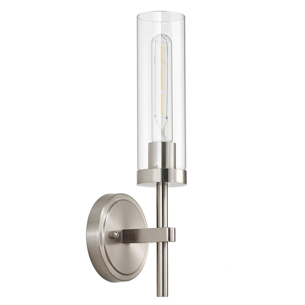 FZQSXAZU Wall Lamp with Glass Lampshade - Modern Indoor E27 Metal Crystal for Hallway, Stairs, Living Room Art Deco Design