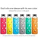 Brieftons Silicone Sleeves: 6-Pack Insulated Anti-Slip Protection Covers, Ultra Thick & Durable, Better Than Neoprene & Rubber, Also Perfect for Aquasana, Pratico Kitchen, Epica & Other Glass Bottles