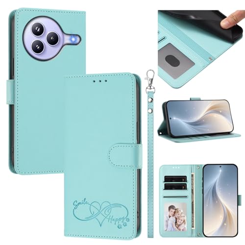 Jiajihua Cover Compatible with Xiaomi Civi 5 Pro Phone Case【Card Cash Slot Wallet Design Flip Kickstand Drop Protection】 Mint
